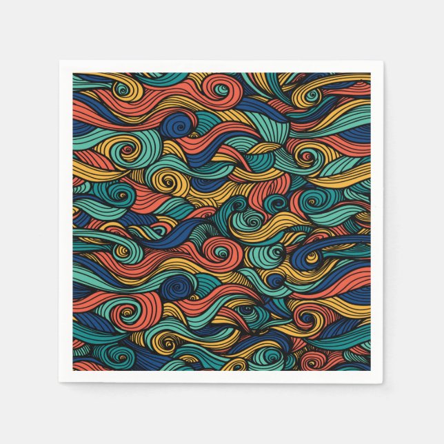 Servilleta De Papel Wool Topped paisley (Anverso)