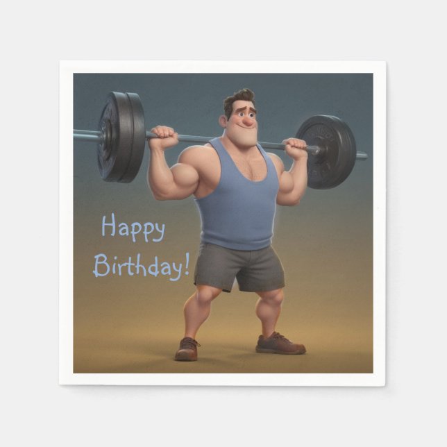 Servilleta De Papel Workout Man (Anverso)