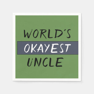 Servilleta De Papel Worlds Okayest Uncle Funny
