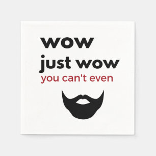Servilleta De Papel wow simplemente wow coctel napkins - barba