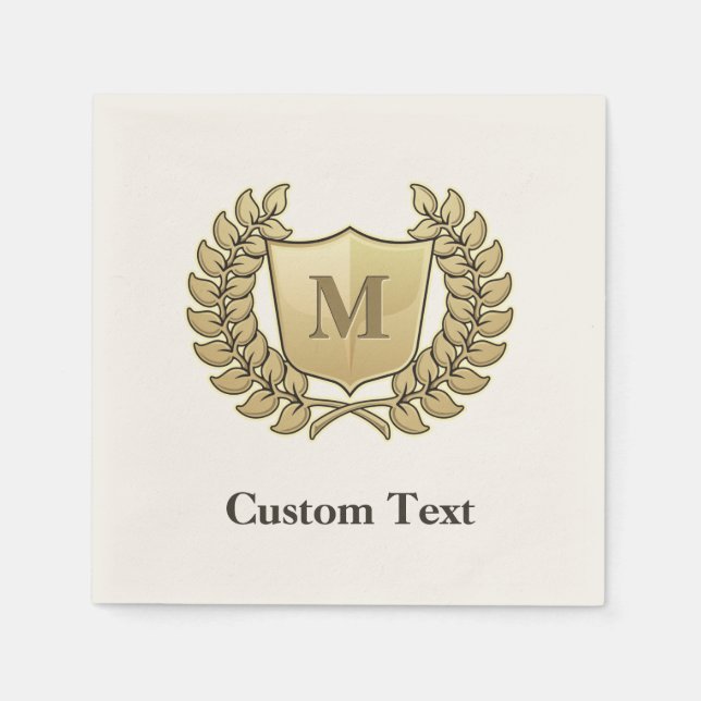 Servilleta De Papel Wreath con Escudo (Anverso)