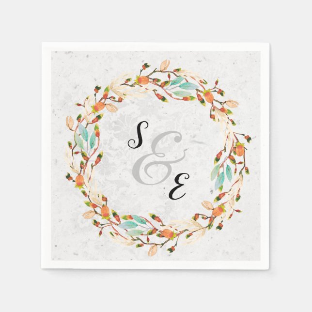 Servilleta De Papel Wreath elegante para todas las ocasiones (Anverso)