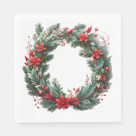 Servilleta De Papel Wreath navidades