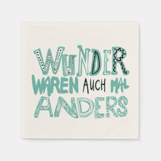 Servilleta De Papel Wunder waren auch mal anders
