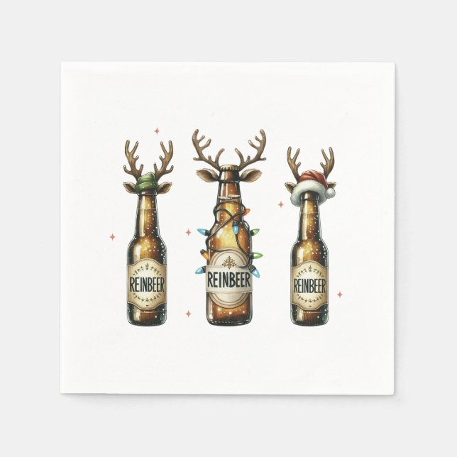 Servilleta De Papel Xmas Gift Reinbeer Reinbeer (Anverso)