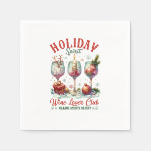 Servilleta De Papel Xmas Gift Wine Lover Club