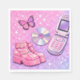 Servilleta De Papel Y2K 2000 's Party Napkin