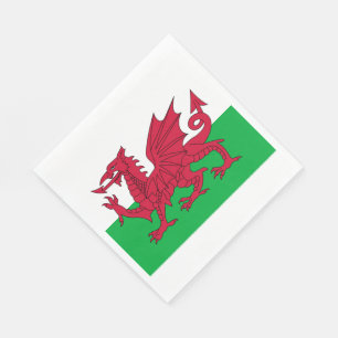 Servilleta De Papel Y Ddraig Goch: Servilletas del alumerzo de la