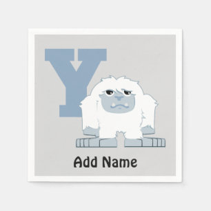 Servilleta De Papel Y es para Yeti Cute Personalizado Yeti Monster