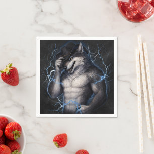 Servilleta De Papel Ya No Más Señor Buen Tipo Divertido Alpha Wolf Mem