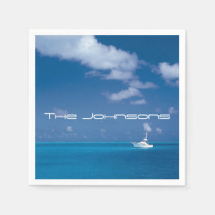 Servilleta De Papel Yachando al azul