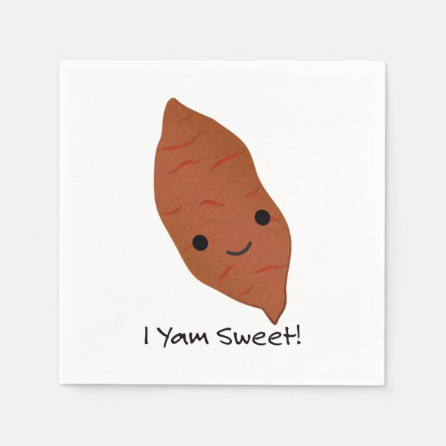 Servilleta De Papel Yam Sweet Cute kawaii Sweet Potato (Anverso)