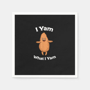 Servilleta De Papel Yam What I Yam - Dancing Sweet Potato Thanksgivi