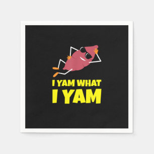 Servilleta De Papel Yam What I Yam Sweet Potato Thankding Sloth D