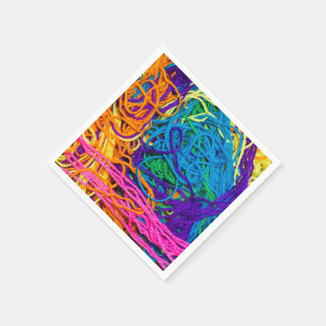 Servilleta De Papel Yarn Tangles Cocktail (Borde)