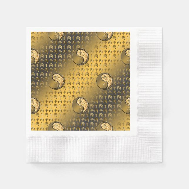 Servilleta De Papel Year of the Fire Horse (Anverso)