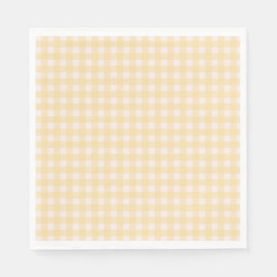 Servilleta De Papel Yellow Gingham Napkin