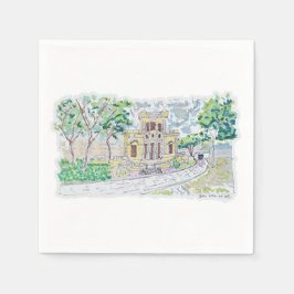 Servilleta De Papel Yellow Historic Villa