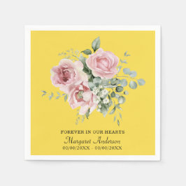 Servilleta De Papel Yellow Rose Memorial
