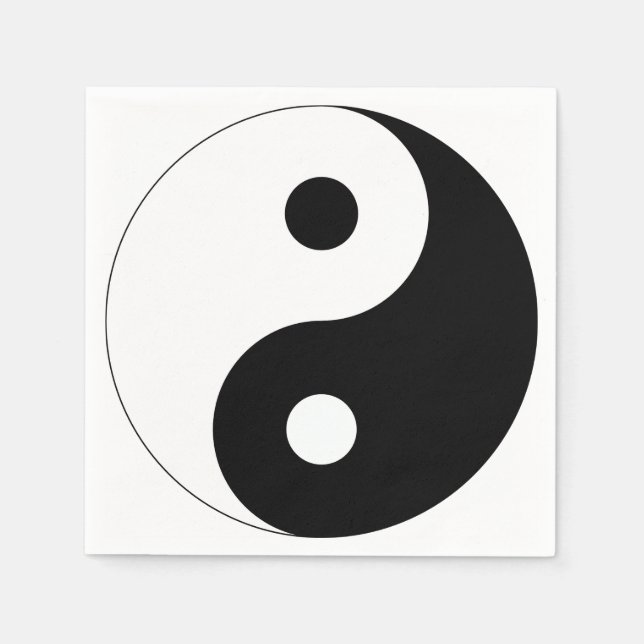 Servilleta De Papel Yin y Yang (Anverso)