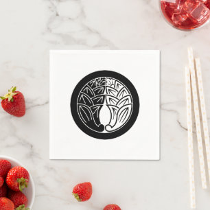 Servilleta De Papel Yin y yang abrazando jengibres japoneses en círcul