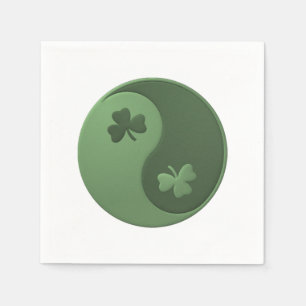 Servilleta De Papel Yin Yang Shamrock St. Patrick's Day