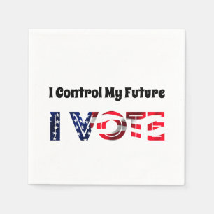 Servilleta De Papel Yo controlo mi futuro - Yo voto