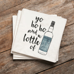 Servilleta De Papel Yo Ho y una botella de Rum Pirate