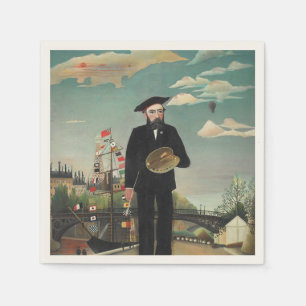 Servilleta De Papel Yo mismo: Retrato – Paisaje, Henri Rousseau 1890