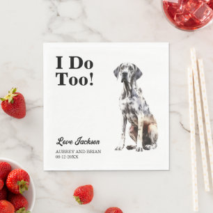 Servilleta De Papel ¡Yo también! Gran Danés Perro Mascota