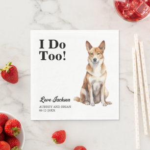 Servilleta De Papel Yo también lo hago Boda Mascota canaense