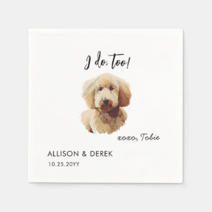 Servilleta De Papel Yo también lo hago el Boda de Goldendoodle persona