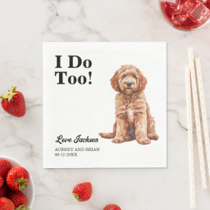 Servilleta De Papel ¡Yo también! Perro Goldendoodle Mascota