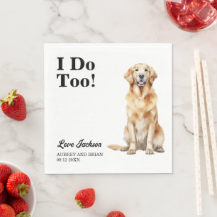 Servilleta De Papel ¡Yo también! Perro mascota Retriever Dorado