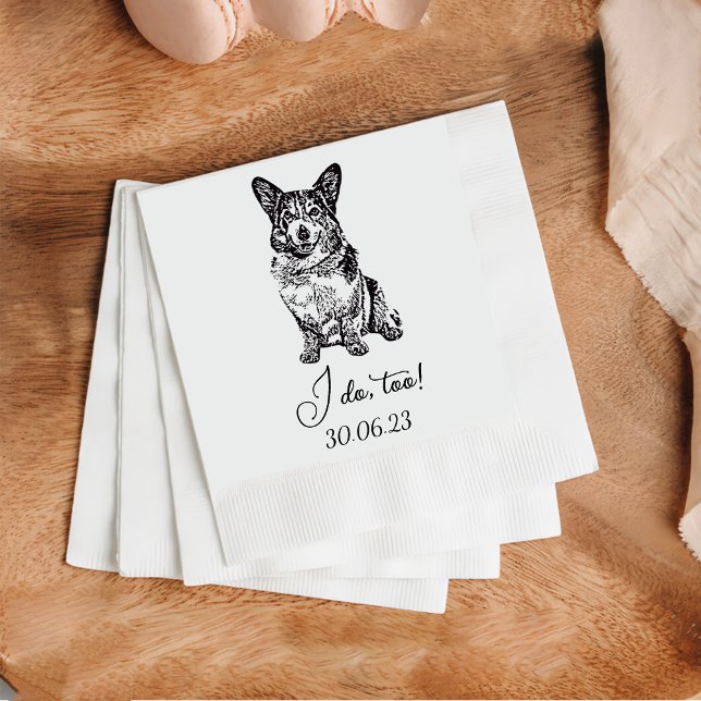 Servilleta De Papel Yo También Perro Personalizado Cocktail Napkin Mas (Subido por el creador)