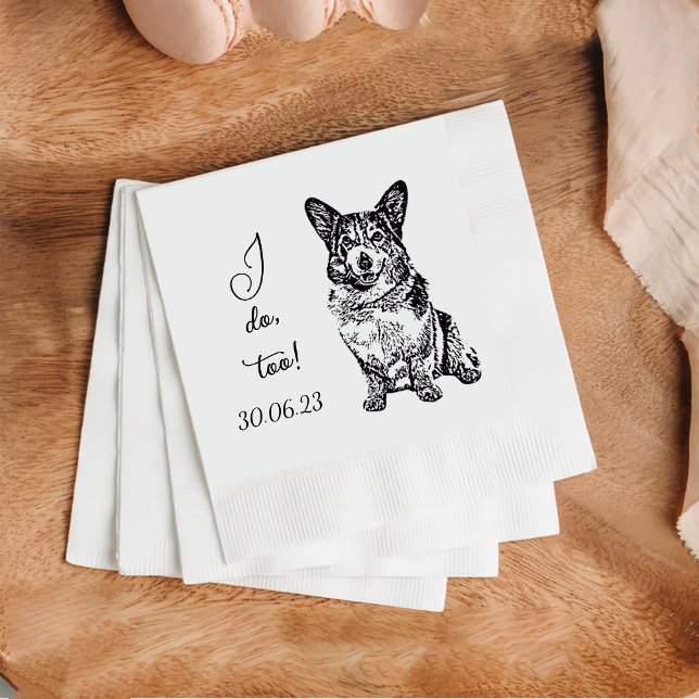 Servilleta De Papel Yo También Perro Personalizado Cocktail Napkin Mas (Subido por el creador)
