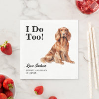 ¡Yo también! Servilletas de perro Setter Irlandés 