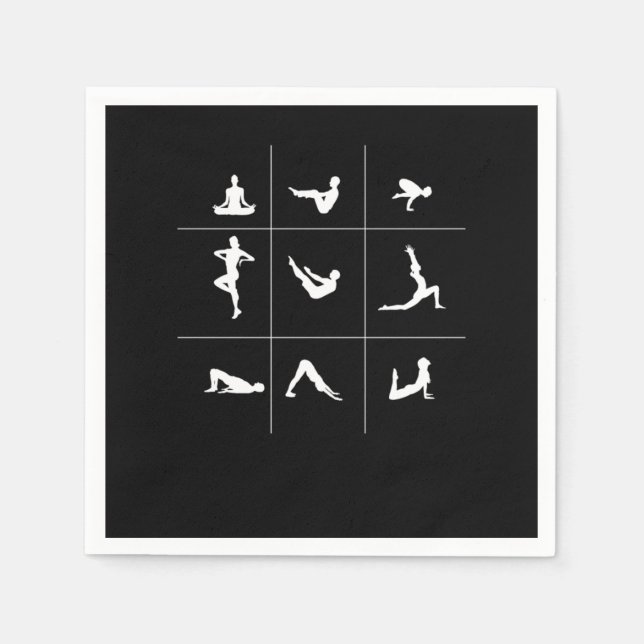 Servilleta De Papel Yoga Budismo Asana Meditación Regalo Espiritual Ze (Anverso)