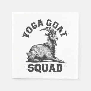 Servilleta De Papel Yoga Goat Squad Funny Goat Meditation Lover