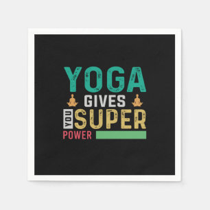 Servilleta De Papel Yoga Lover El yoga te da un gran poder