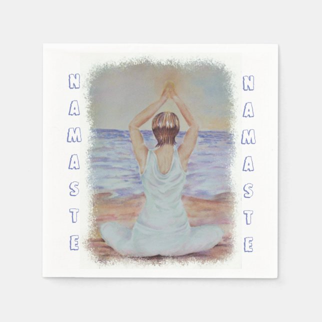 SERVILLETA DE PAPEL YOGA POR FAVOR | SERVILLETAS DE PAPEL (Anverso)