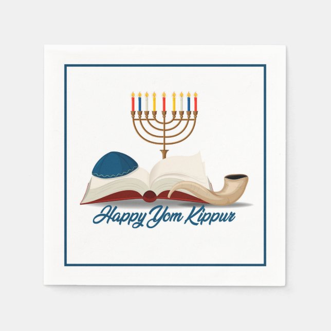 Servilleta De Papel Yom Kippur (Anverso)
