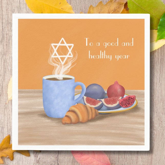 Servilleta De Papel Yom Kippur Romper el Ayuno: Café, Granadas  (Subido por el creador)