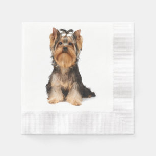 Servilleta De Papel Yorkie en blanco
