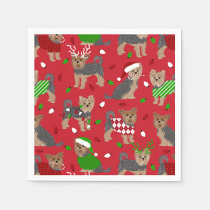 Servilleta De Papel Yorkie Navidades Yorkshire Terrier Dog
