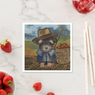 Servilleta De Papel Yorkie Poo