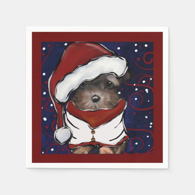 Servilleta De Papel Yorkie Poo (Anverso)