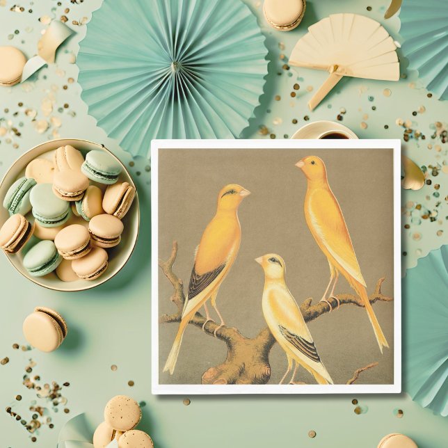 SERVILLETA DE PAPEL YORKSHIRE CANARIES (Subido por el creador)