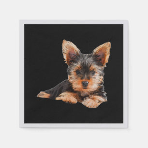 Servilleta De Papel Yorkshire terrier Yorkie Puppy Dog