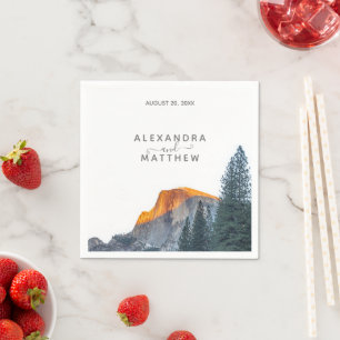 Servilleta De Papel Yosemite Half Dome Boda Sunset Napkins